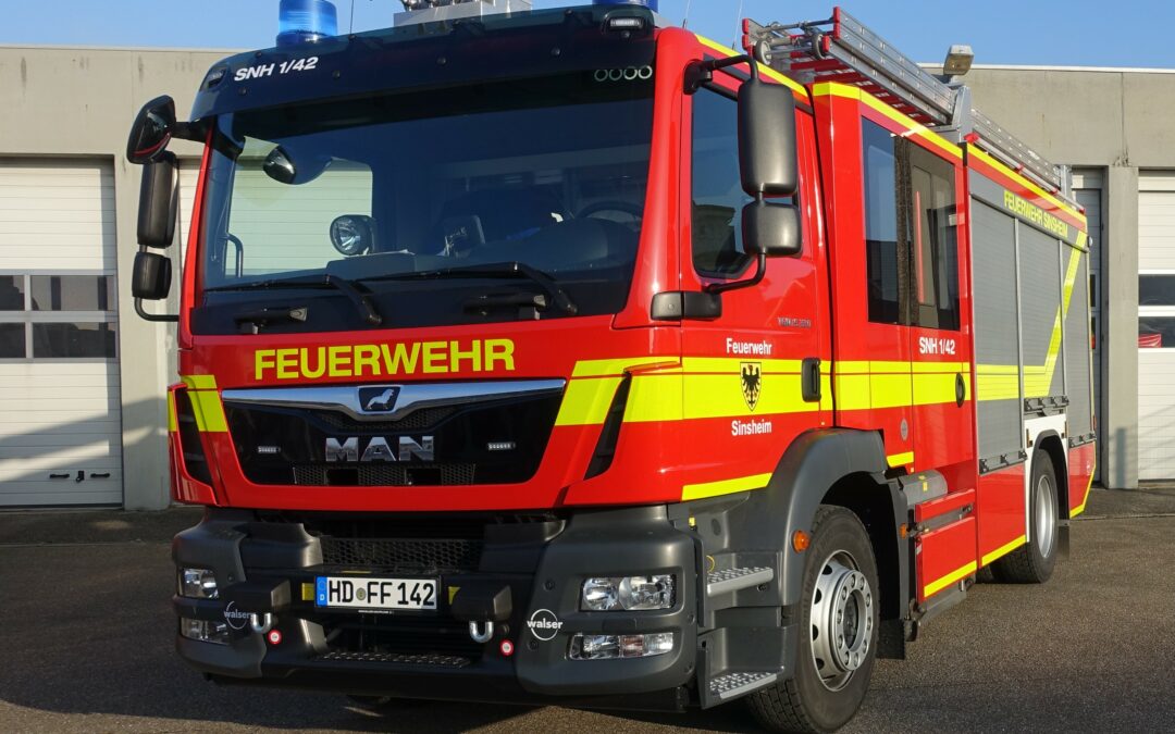 Neues LF 10 in der Feuerwehr Sinsheim