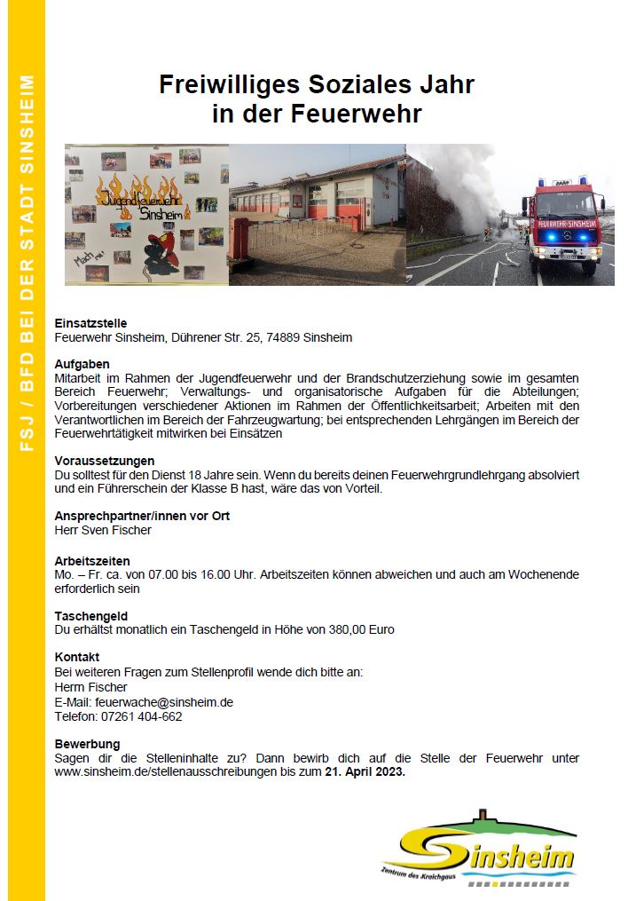 FSJ Ausschreibung